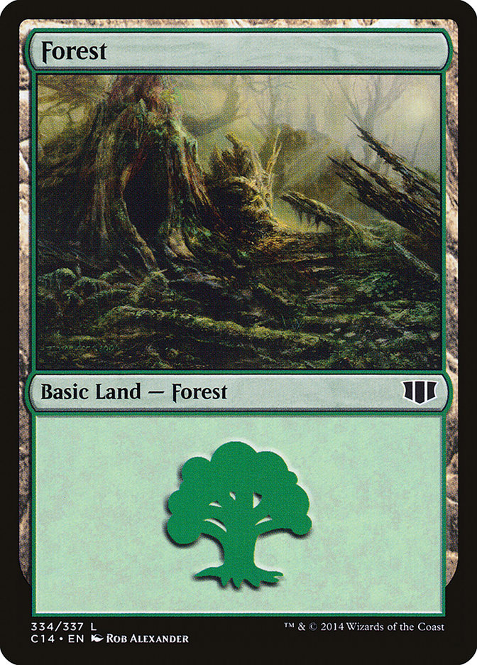 Forest (334) [Commander 2014] MTG Single Magic: The Gathering    | Red Claw Gaming