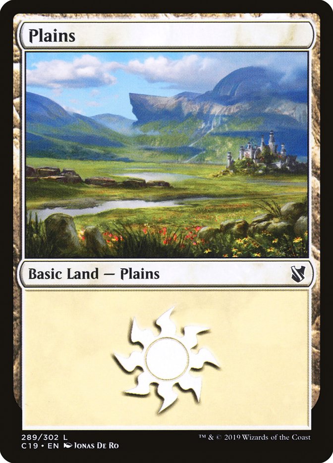 Plains (289) [Commander 2019] MTG Single Magic: The Gathering    | Red Claw Gaming