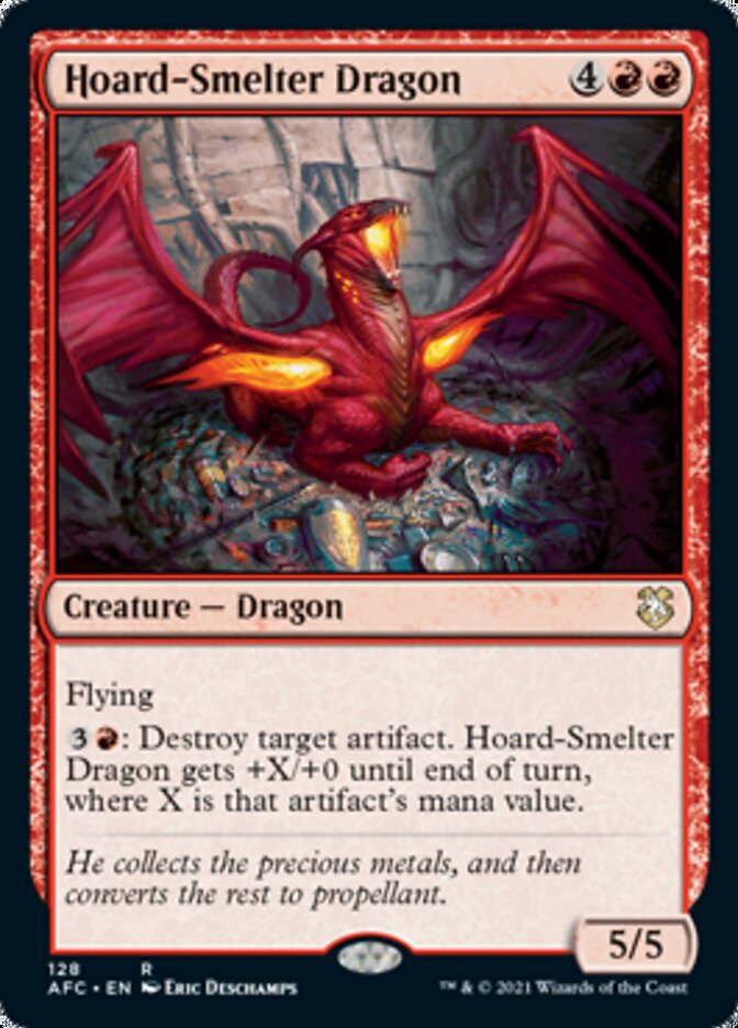 Hoard-Smelter Dragon [Dungeons & Dragons: Adventures in the Forgotten Realms Commander] MTG Single Magic: The Gathering    | Red Claw Gaming
