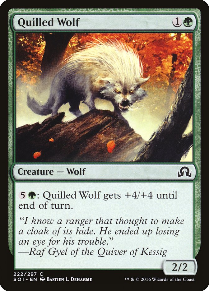 Quilled Wolf [Shadows over Innistrad] MTG Single Magic: The Gathering    | Red Claw Gaming