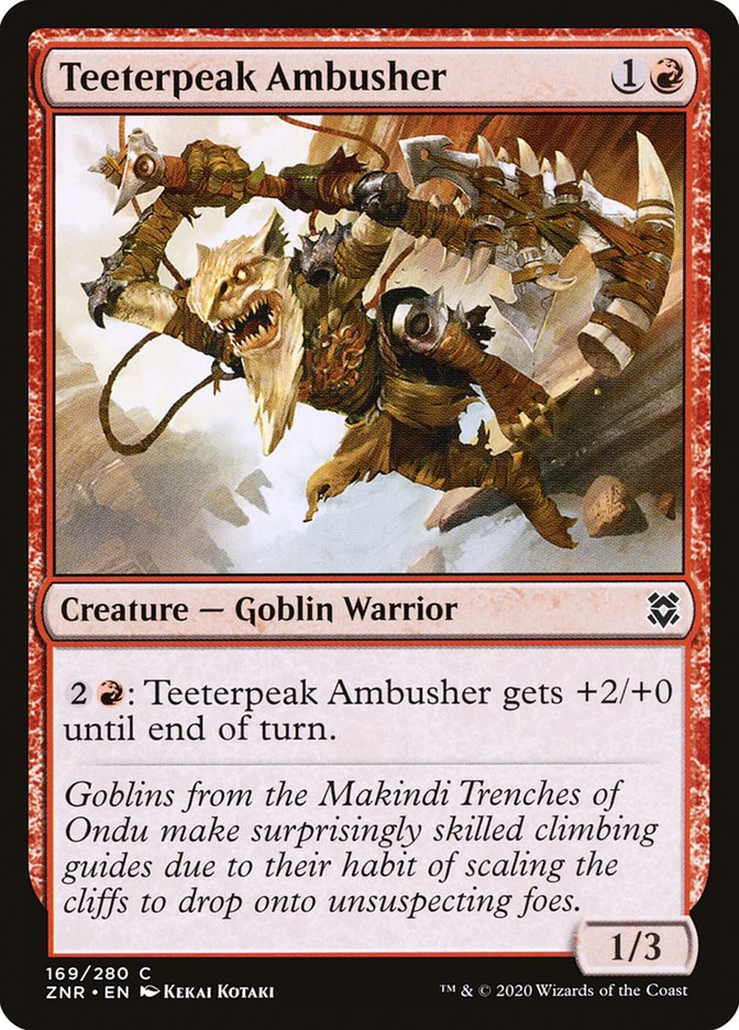 Teeterpeak Ambusher [Zendikar Rising] MTG Single Magic: The Gathering    | Red Claw Gaming