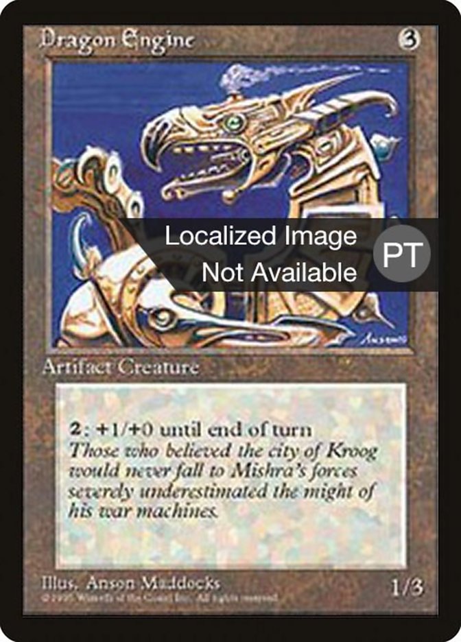 Dragon Engine [Fourth Edition (Foreign Black Border)] MTG Single Magic: The Gathering    | Red Claw Gaming