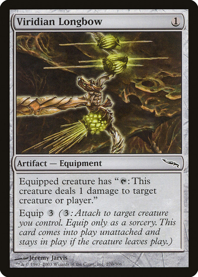 Viridian Longbow [Mirrodin] MTG Single Magic: The Gathering    | Red Claw Gaming