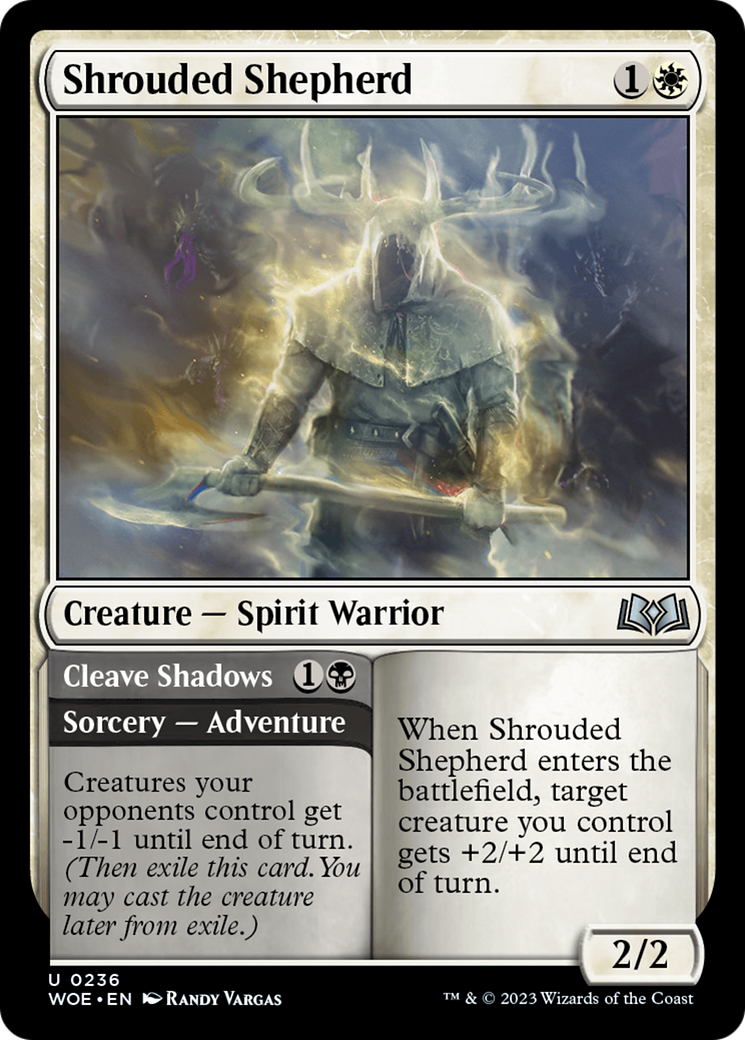 Shrouded Shepherd // Cleave Shadows [Wilds of Eldraine] MTG Single Magic: The Gathering    | Red Claw Gaming