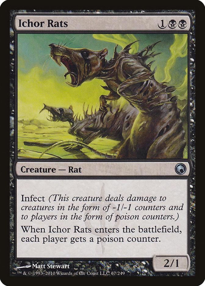 Ichor Rats [Scars of Mirrodin] MTG Single Magic: The Gathering    | Red Claw Gaming