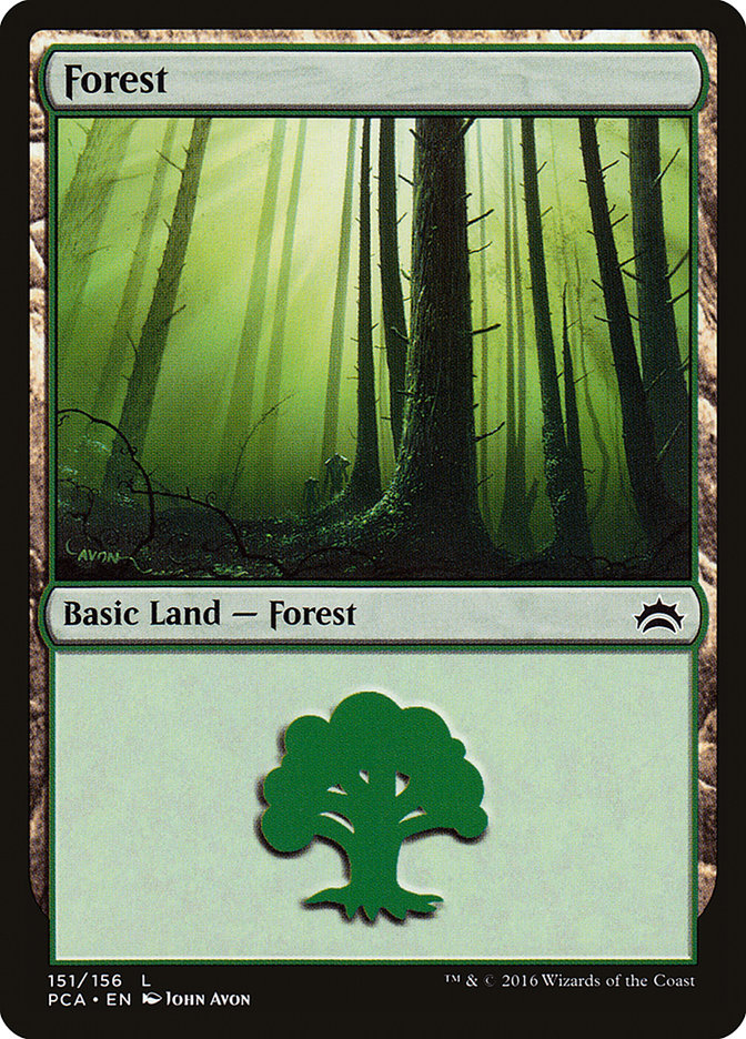 Forest (151) [Planechase Anthology] MTG Single Magic: The Gathering    | Red Claw Gaming