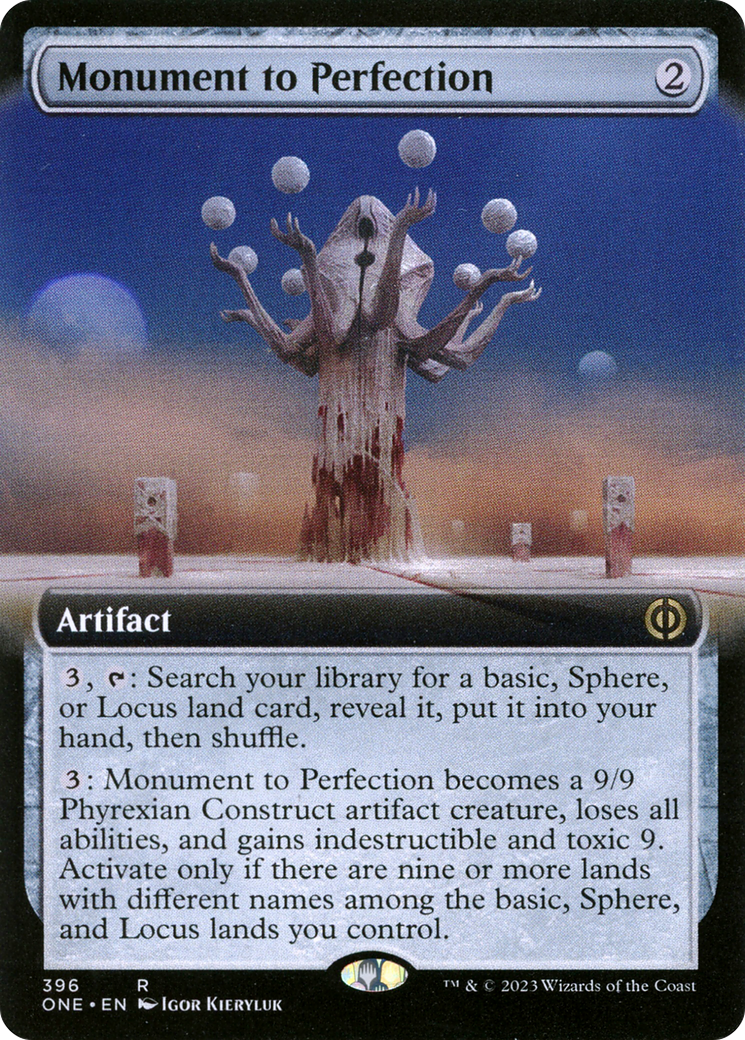 Monument to Perfection (Extended Art) [Phyrexia: All Will Be One] MTG Single Magic: The Gathering    | Red Claw Gaming