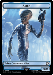 Radiation // Alien Double-Sided Token [Fallout Tokens] MTG Single Magic: The Gathering    | Red Claw Gaming