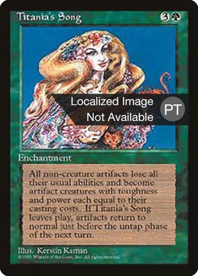 Titania's Song [Fourth Edition (Foreign Black Border)] MTG Single Magic: The Gathering    | Red Claw Gaming