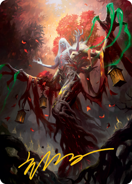 Wrenn and Seven Art Card (Gold-Stamped Signature) [Innistrad: Midnight Hunt Art Series] MTG Single Magic: The Gathering    | Red Claw Gaming