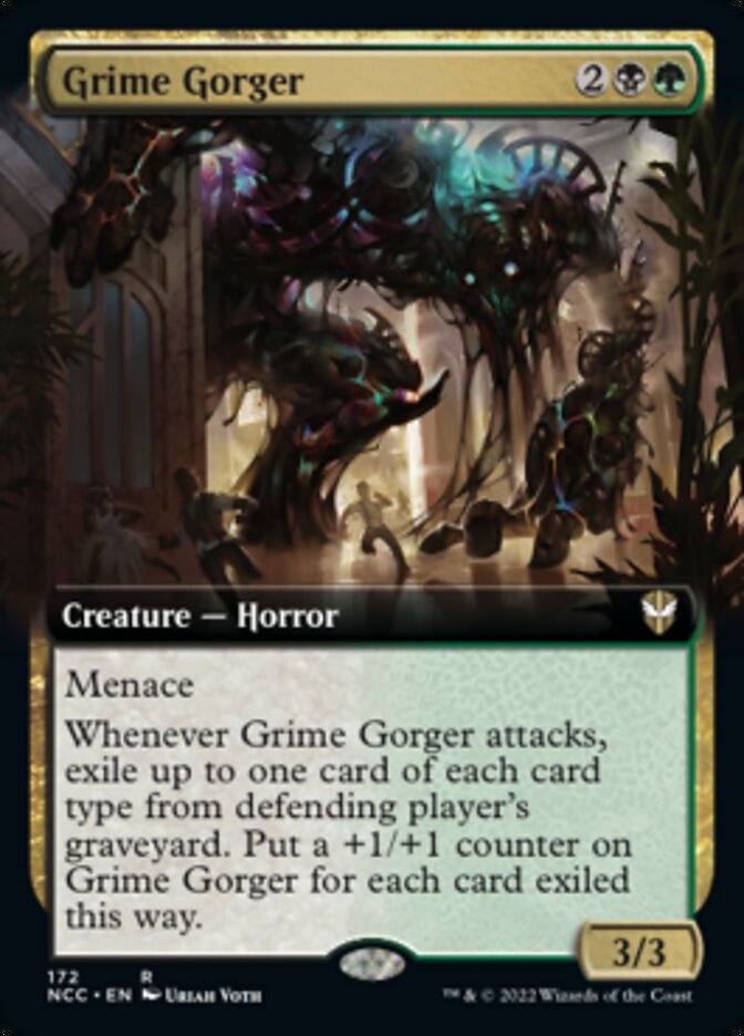 Grime Gorger (Extended Art) [Streets of New Capenna Commander] MTG Single Magic: The Gathering    | Red Claw Gaming