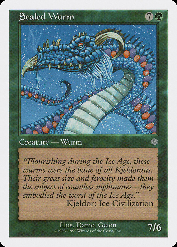 Scaled Wurm [Battle Royale] MTG Single Magic: The Gathering    | Red Claw Gaming