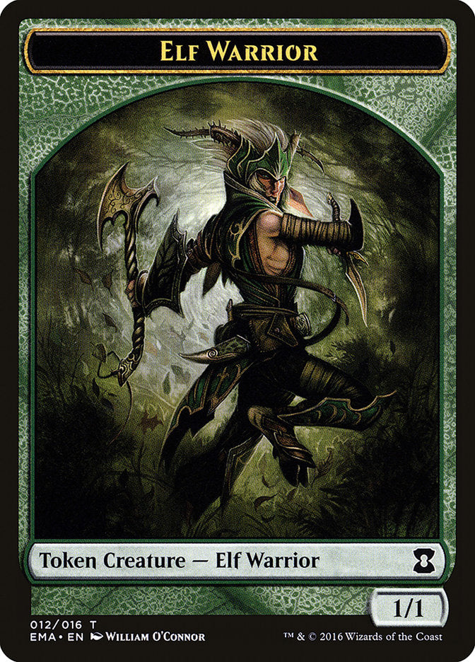 Elf Warrior Token [Eternal Masters Tokens] MTG Single Magic: The Gathering    | Red Claw Gaming