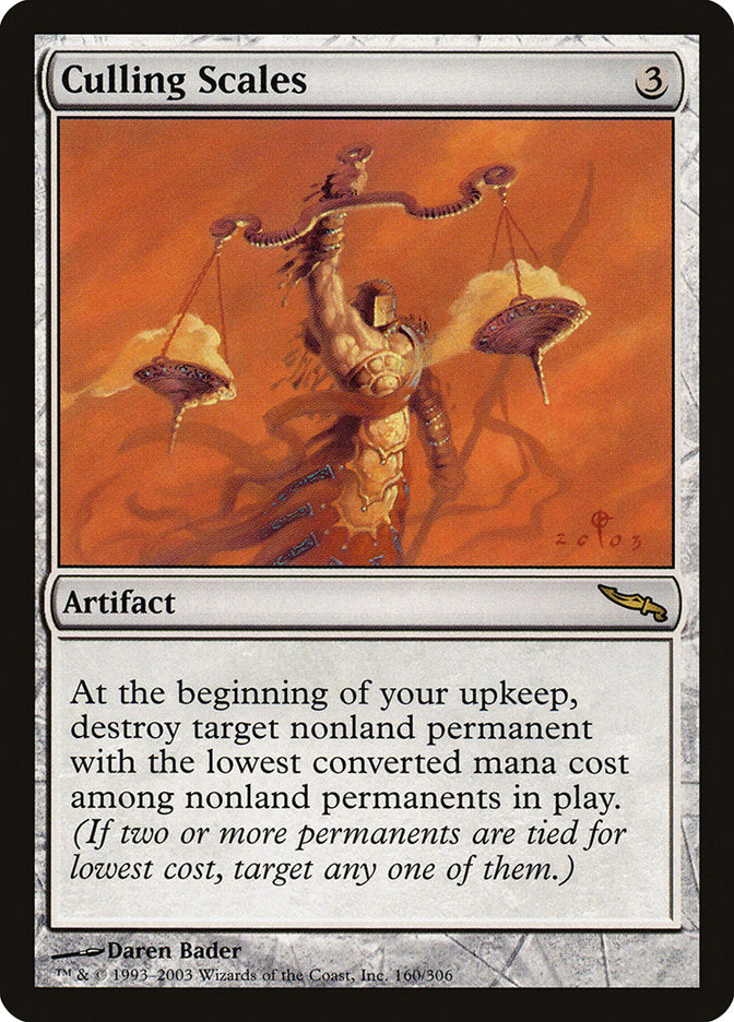 Culling Scales [Mirrodin] MTG Single Magic: The Gathering    | Red Claw Gaming