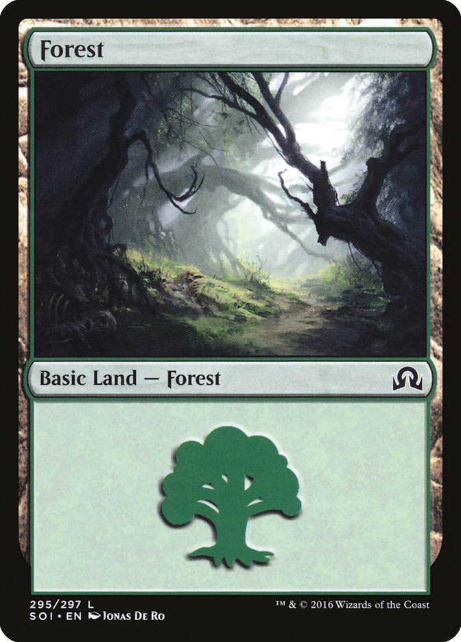 Forest (295) [Shadows over Innistrad] MTG Single Magic: The Gathering    | Red Claw Gaming