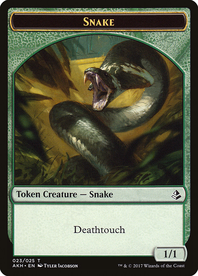 Snake Token [Amonkhet Tokens] MTG Single Magic: The Gathering    | Red Claw Gaming