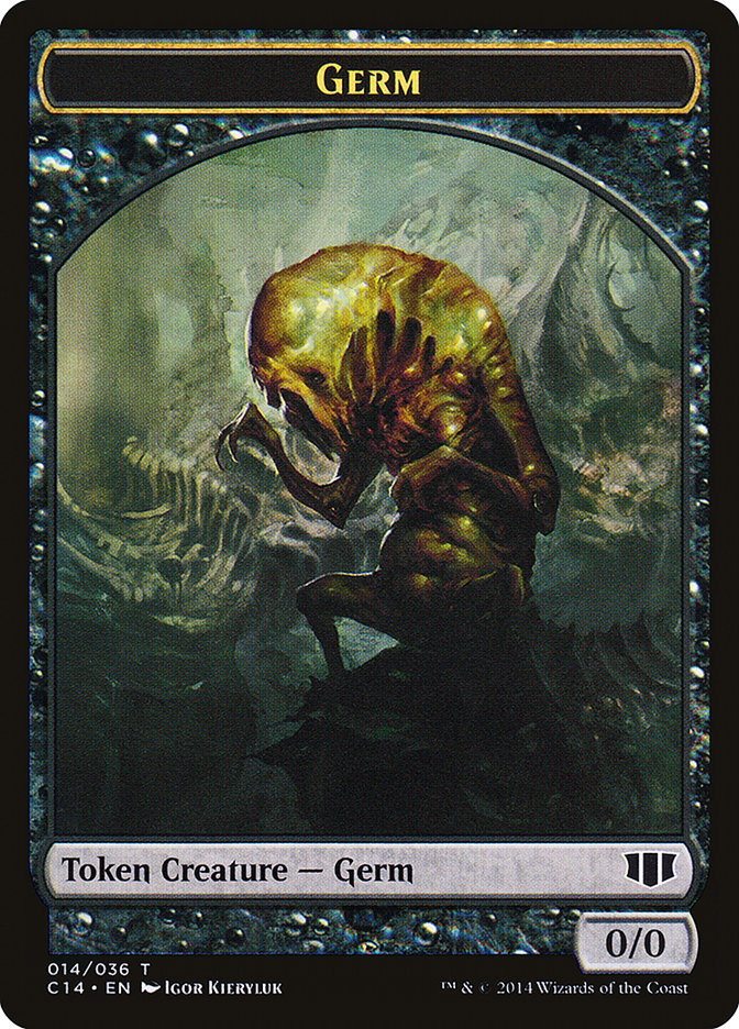Stoneforged Blade // Germ Double-Sided Token [Commander 2014 Tokens] MTG Single Magic: The Gathering    | Red Claw Gaming