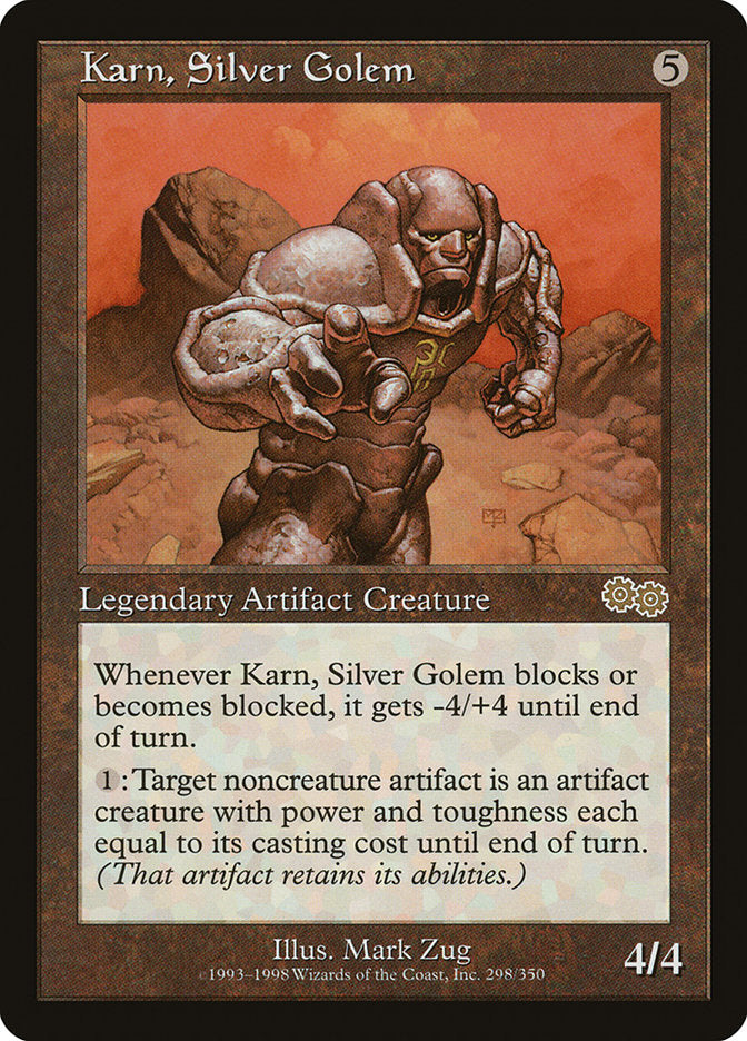 Karn, Silver Golem [Urza's Saga] MTG Single Magic: The Gathering    | Red Claw Gaming