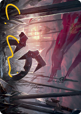 Field of Ruin Art Card (Gold-Stamped Signature) [Innistrad: Midnight Hunt Art Series] MTG Single Magic: The Gathering    | Red Claw Gaming