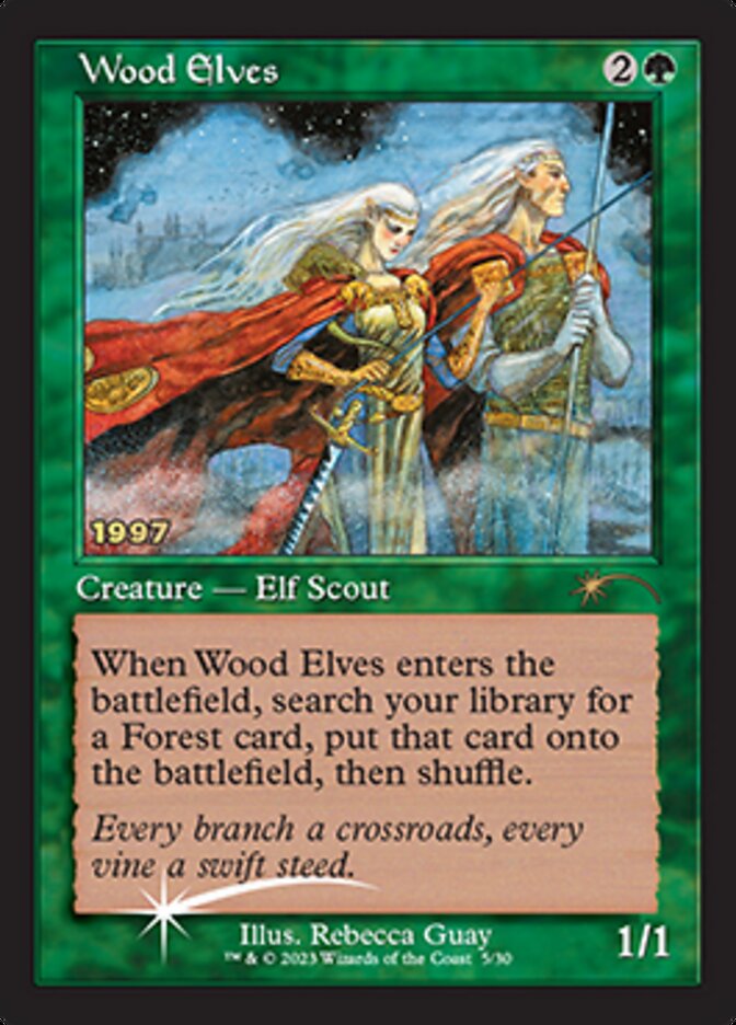 Wood Elves [30th Anniversary Promos] MTG Single Magic: The Gathering    | Red Claw Gaming