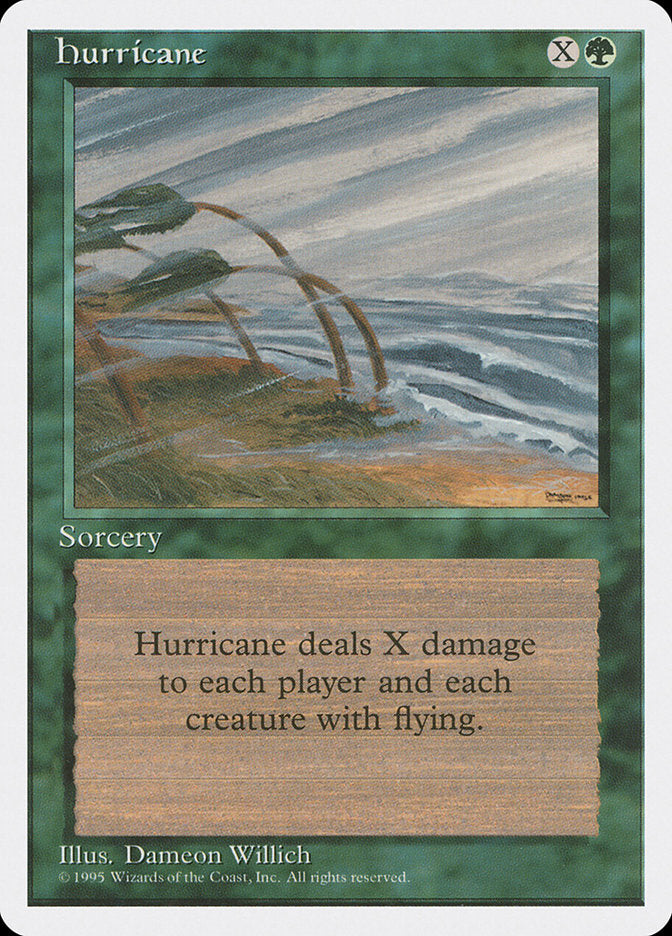 Hurricane [Fourth Edition] MTG Single Magic: The Gathering    | Red Claw Gaming