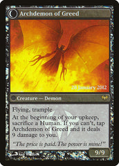 Ravenous Demon // Archdemon of Greed [Dark Ascension Prerelease Promos] MTG Single Magic: The Gathering    | Red Claw Gaming