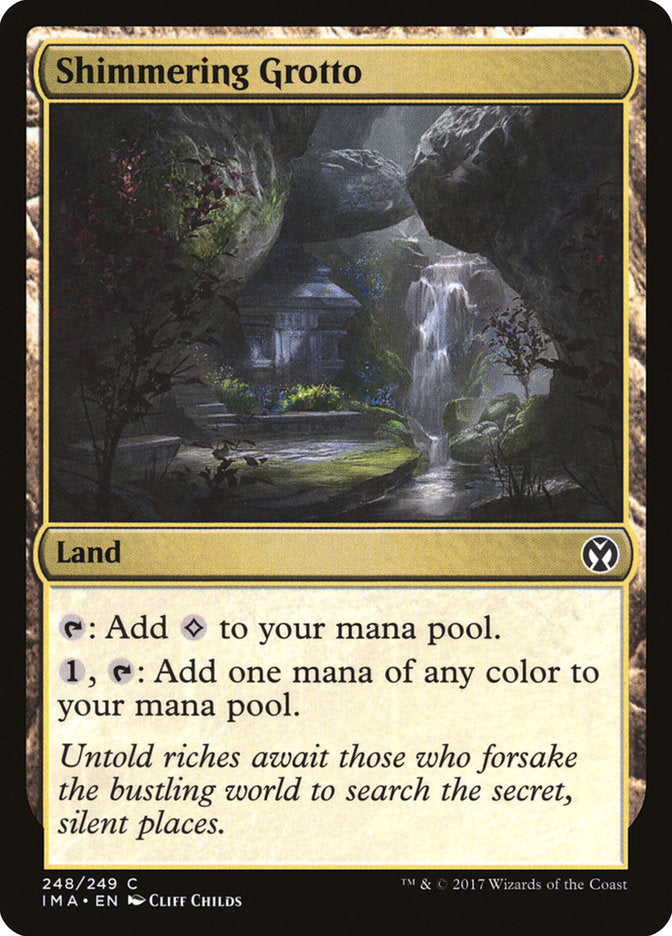 Shimmering Grotto [Iconic Masters] MTG Single Magic: The Gathering    | Red Claw Gaming