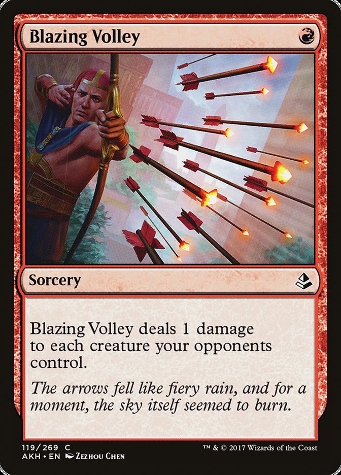 Blazing Volley [Amonkhet] MTG Single Magic: The Gathering    | Red Claw Gaming