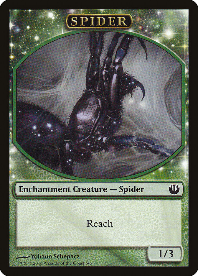 Spider Token [Journey into Nyx Tokens] MTG Single Magic: The Gathering    | Red Claw Gaming