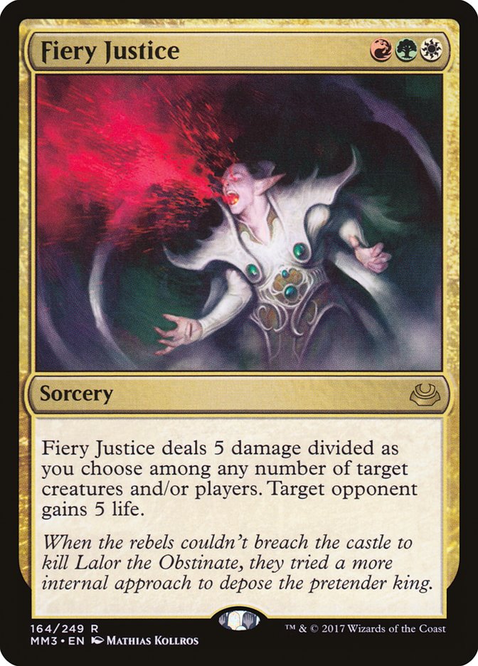 Fiery Justice [Modern Masters 2017] MTG Single Magic: The Gathering    | Red Claw Gaming