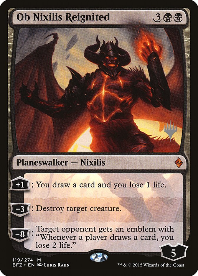 Ob Nixilis Reignited (Promo Pack) [Battle for Zendikar Promos] MTG Single Magic: The Gathering    | Red Claw Gaming