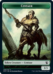 Centaur // Wolf Double-Sided Token [Innistrad: Midnight Hunt Commander Tokens] MTG Single Magic: The Gathering    | Red Claw Gaming