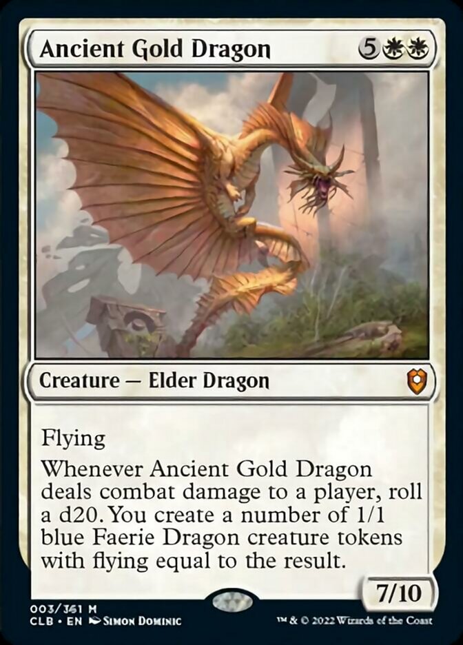 Ancient Gold Dragon [Commander Legends: Battle for Baldur's Gate] MTG Single Magic: The Gathering    | Red Claw Gaming