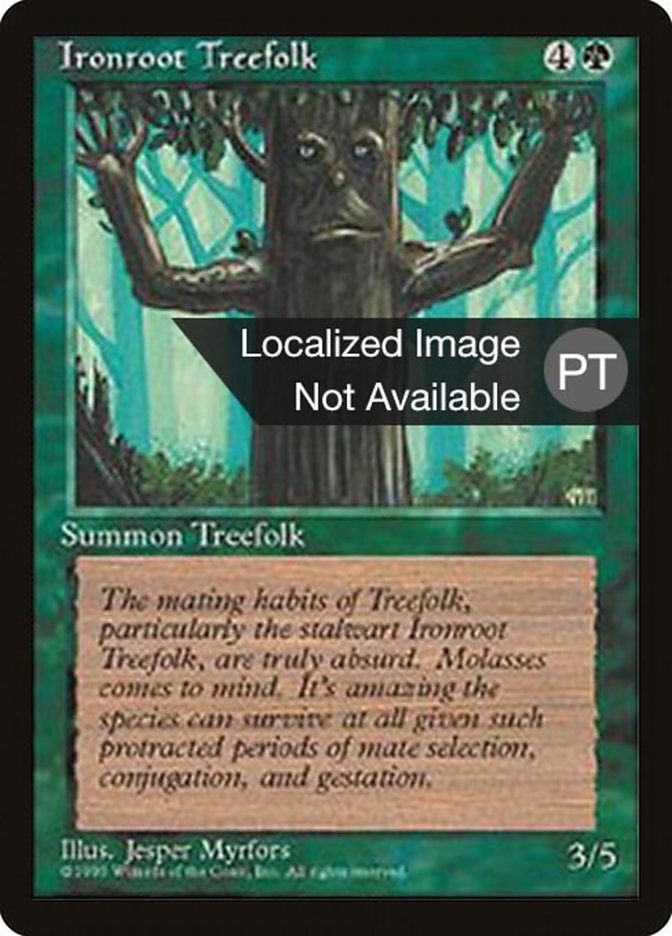 Ironroot Treefolk [Fourth Edition (Foreign Black Border)] MTG Single Magic: The Gathering    | Red Claw Gaming