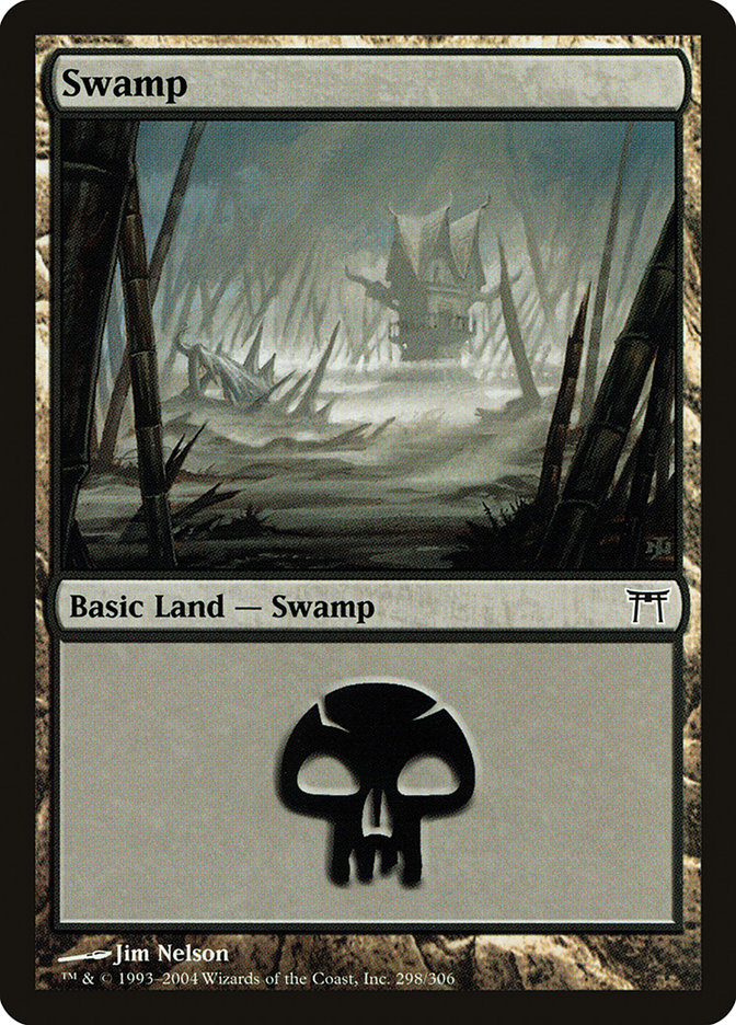 Swamp (298) [Champions of Kamigawa] MTG Single Magic: The Gathering    | Red Claw Gaming