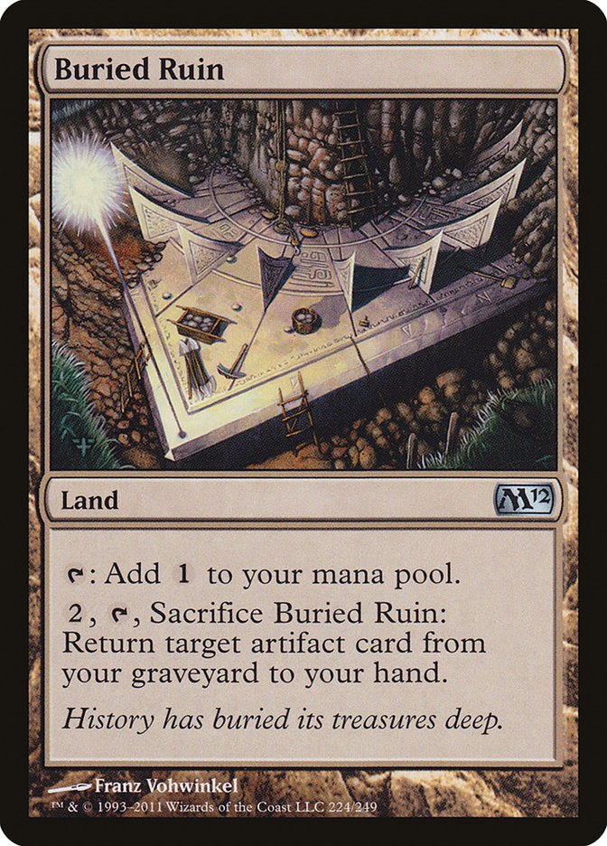 Buried Ruin [Magic 2012] MTG Single Magic: The Gathering    | Red Claw Gaming