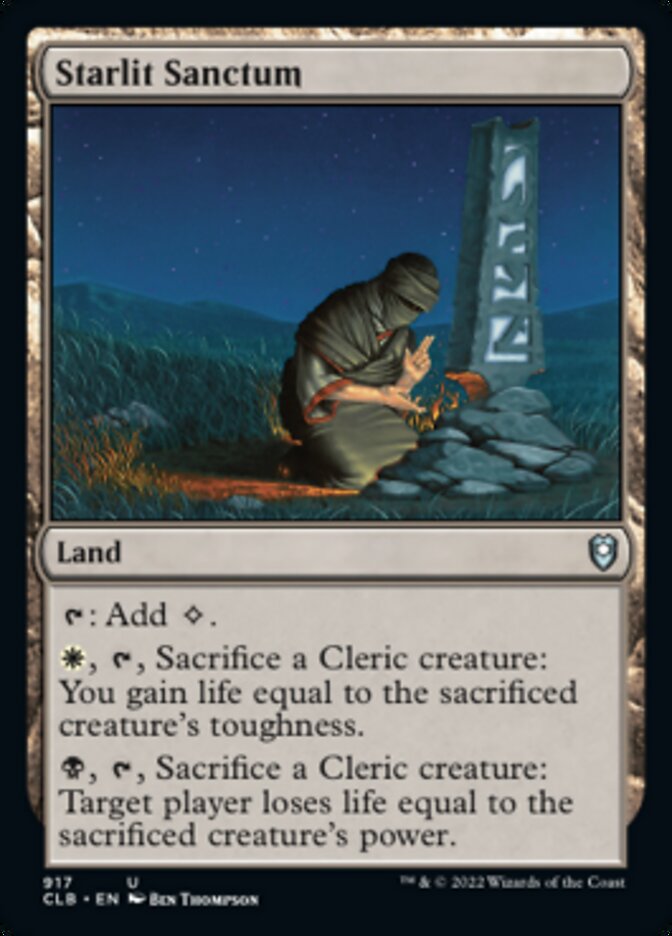 Starlit Sanctum [Commander Legends: Battle for Baldur's Gate] MTG Single Magic: The Gathering    | Red Claw Gaming