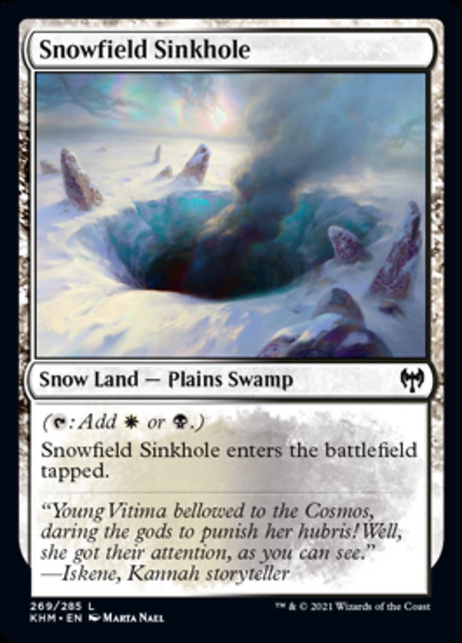 Snowfield Sinkhole [Kaldheim] MTG Single Magic: The Gathering    | Red Claw Gaming