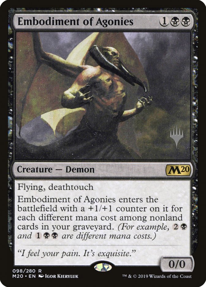 Embodiment of Agonies (Promo Pack) [Core Set 2020 Promos] MTG Single Magic: The Gathering    | Red Claw Gaming