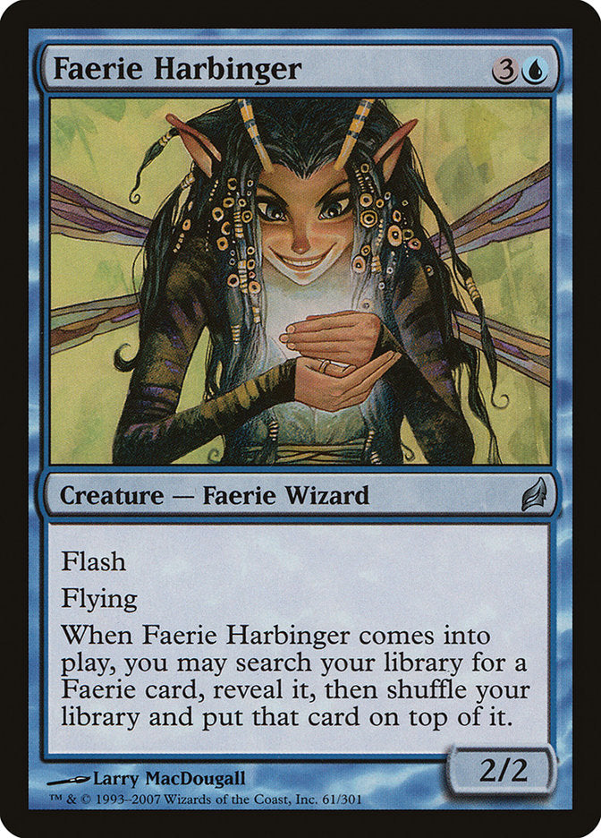 Faerie Harbinger [Lorwyn] MTG Single Magic: The Gathering    | Red Claw Gaming