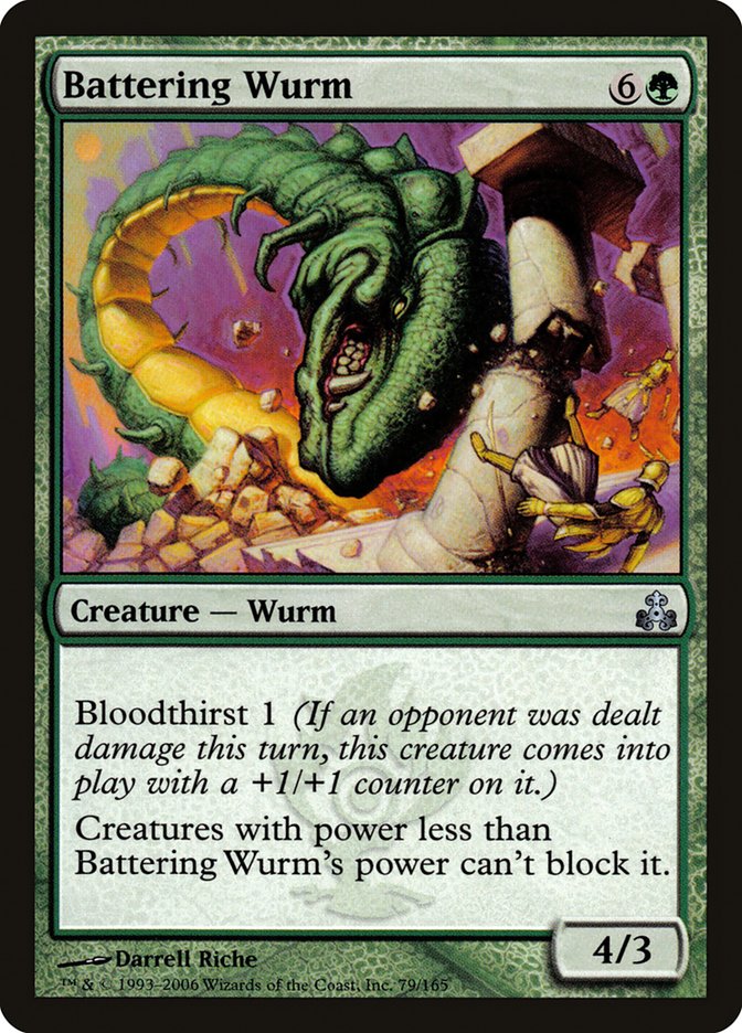 Battering Wurm [Guildpact] MTG Single Magic: The Gathering    | Red Claw Gaming
