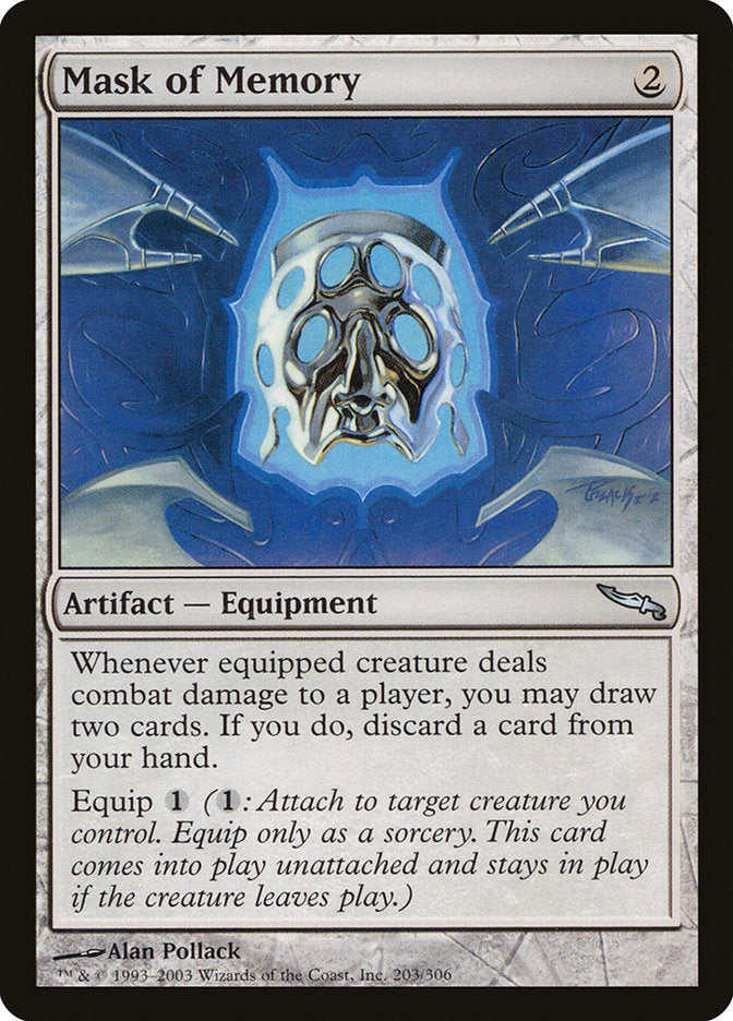 Mask of Memory [Mirrodin] MTG Single Magic: The Gathering    | Red Claw Gaming