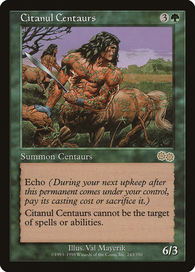 Citanul Centaurs [Urza's Saga] MTG Single Magic: The Gathering    | Red Claw Gaming