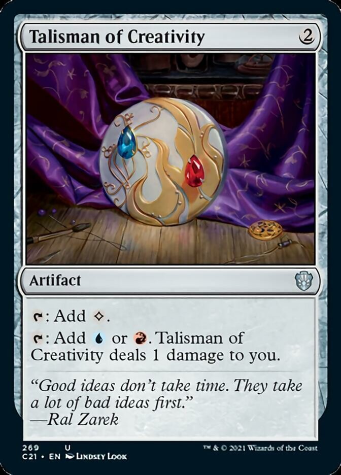 Talisman of Creativity [Commander 2021] MTG Single Magic: The Gathering    | Red Claw Gaming