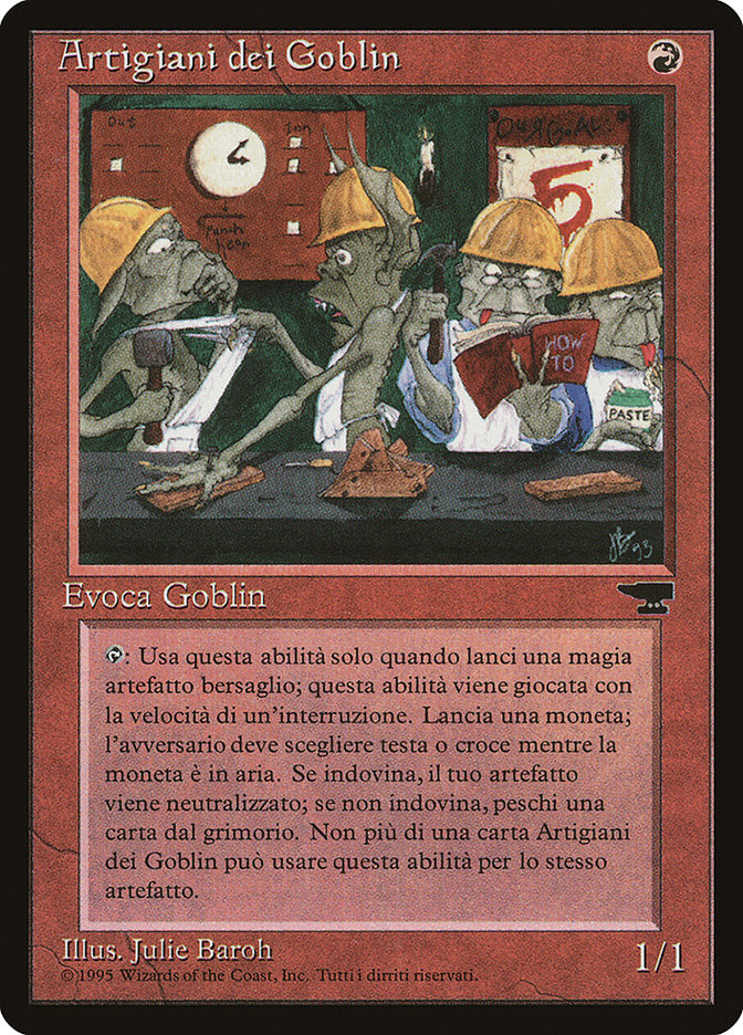 Goblin Artisans (Italian) - "Artigiani dei Goblin" [Rinascimento] MTG Single Magic: The Gathering    | Red Claw Gaming