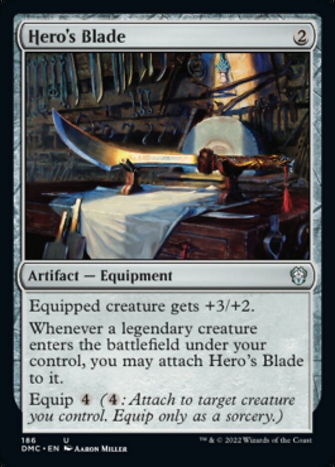 Hero's Blade [Dominaria United Commander] MTG Single Magic: The Gathering    | Red Claw Gaming
