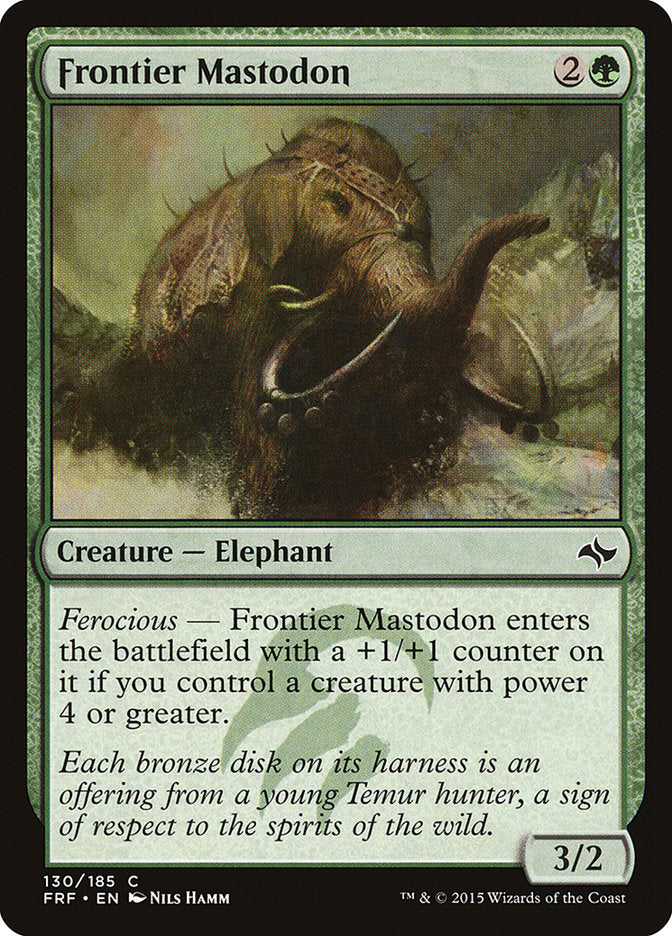 Frontier Mastodon [Fate Reforged] MTG Single Magic: The Gathering    | Red Claw Gaming