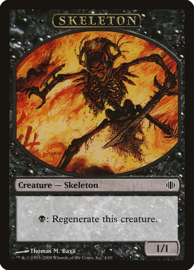 Skeleton Token [Shards of Alara Tokens] MTG Single Magic: The Gathering    | Red Claw Gaming