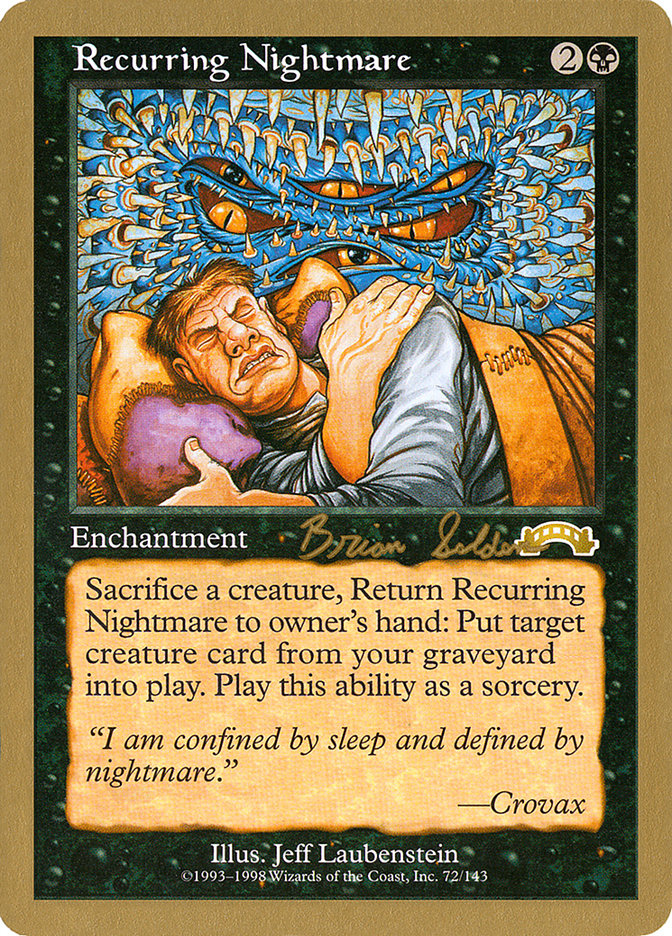 Recurring Nightmare (Brian Selden) [World Championship Decks 1998] MTG Single Magic: The Gathering    | Red Claw Gaming