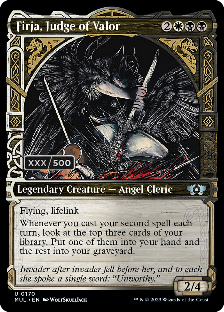 Firja, Judge of Valor (Serialized) [Multiverse Legends] MTG Single Magic: The Gathering    | Red Claw Gaming